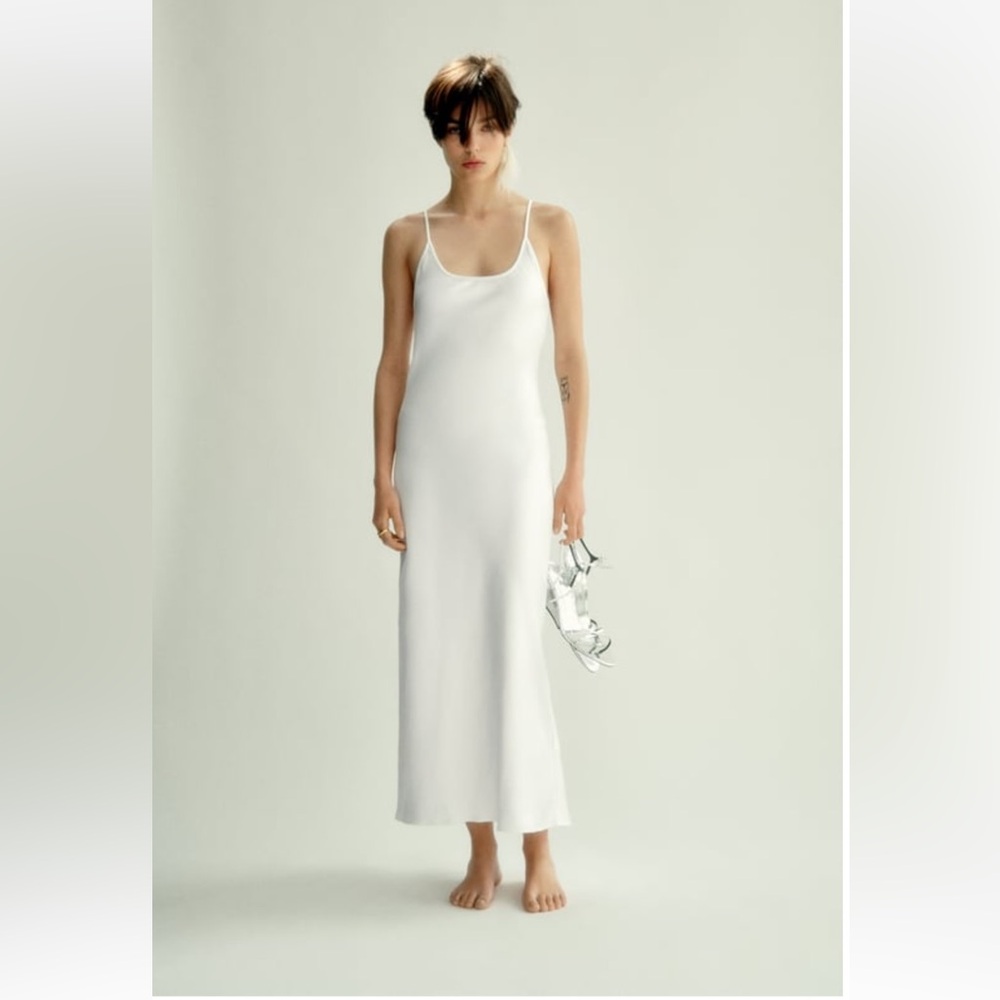 Zara Satin Slip Dress
